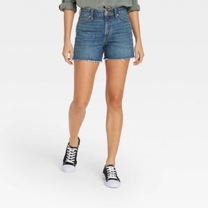 Denim cut off shorts